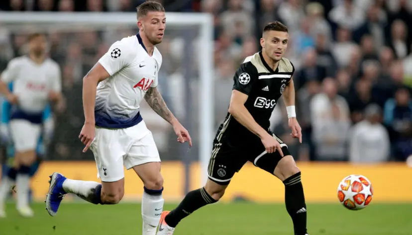 Ajax star Dusan Tadic in action against Tottenham