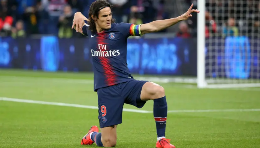 PSG striker Edinson Cavani