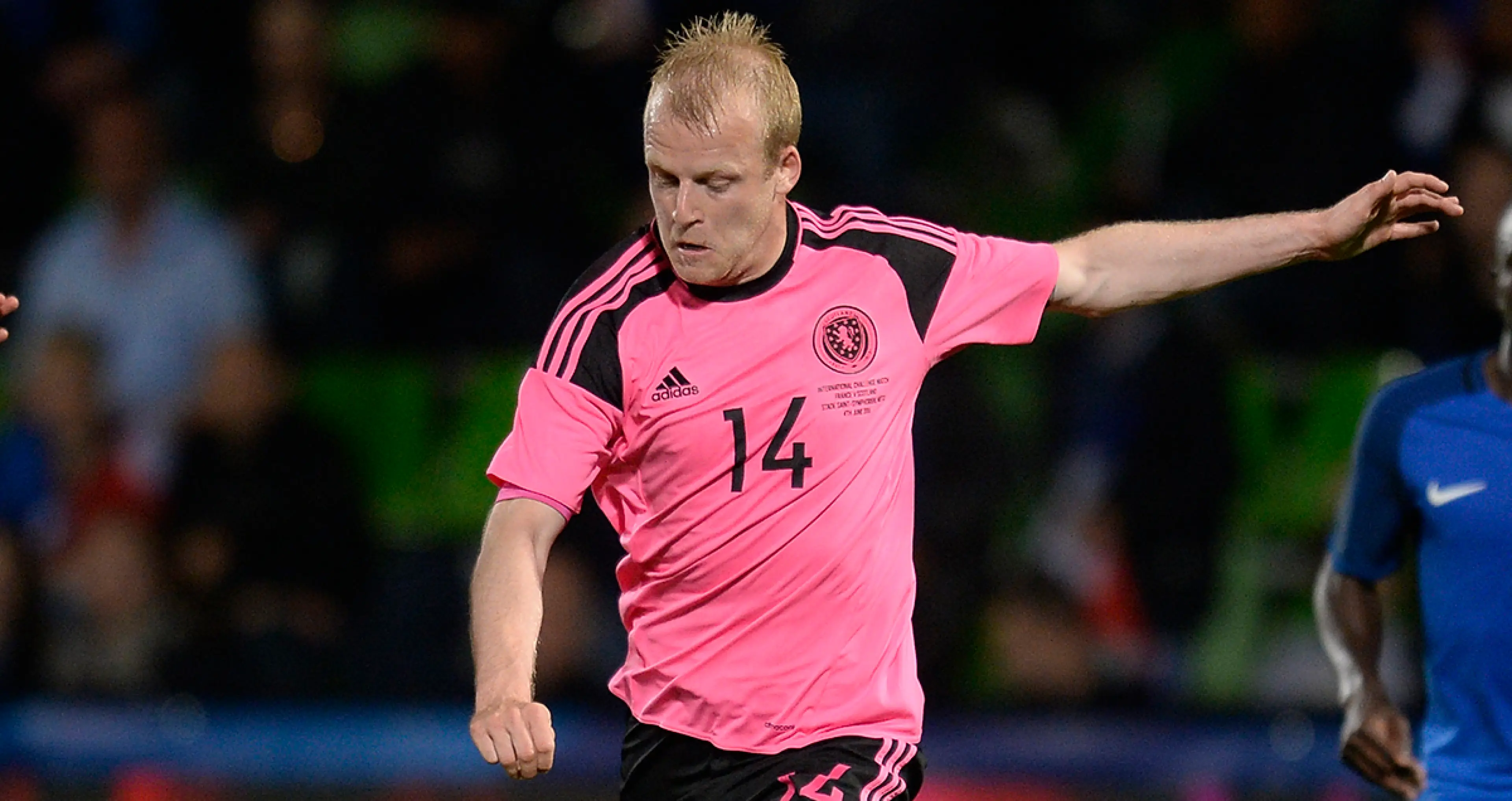 Steven Naismith playing for Scotland