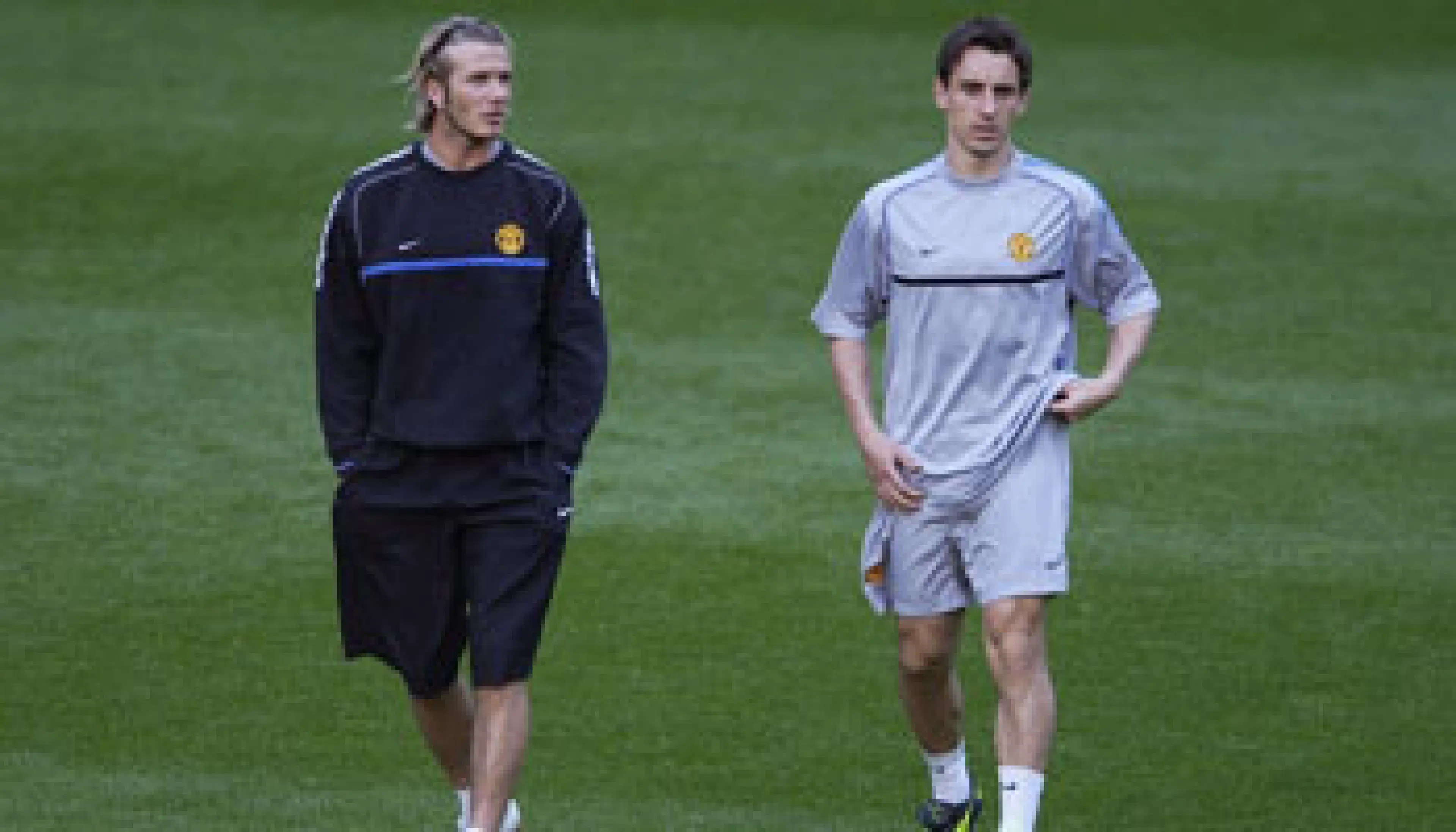 David Beckham and Gary Neville