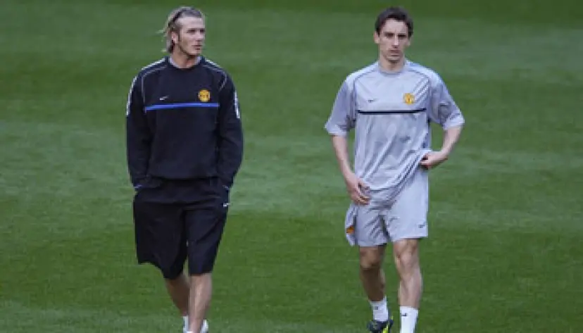 David Beckham and Gary Neville