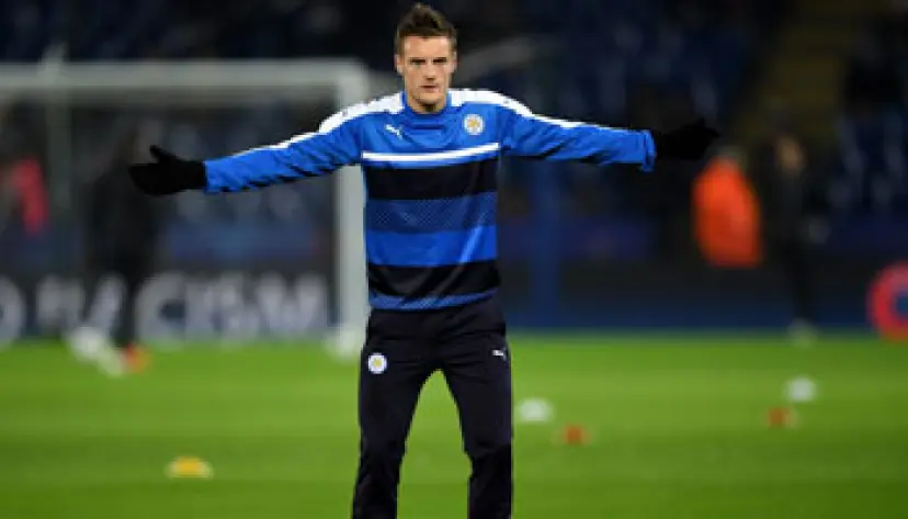 Leicester striker Jamie Vardy