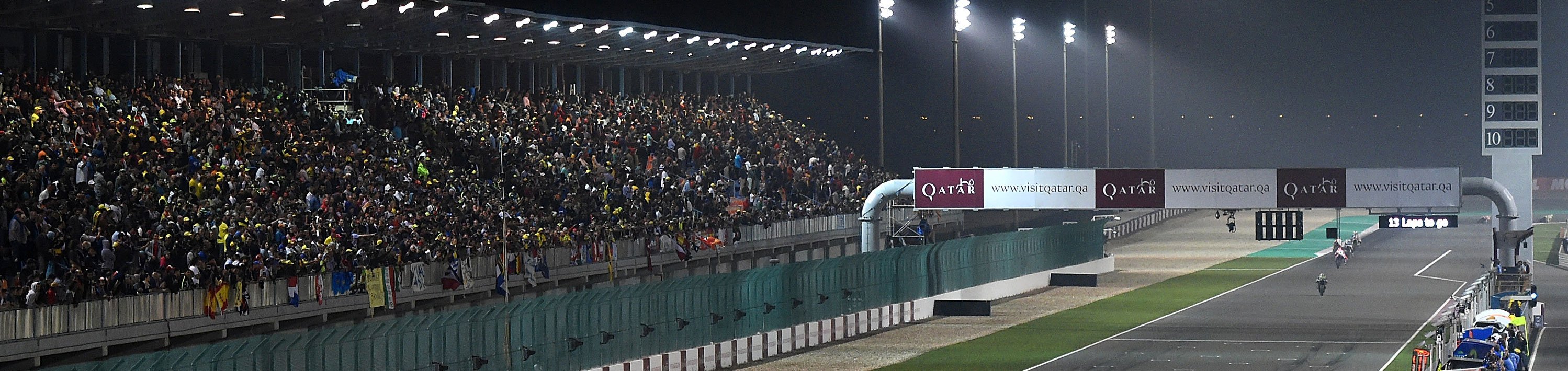 losail General view of action during the MotoGP of Qatar at Losail International Circuit