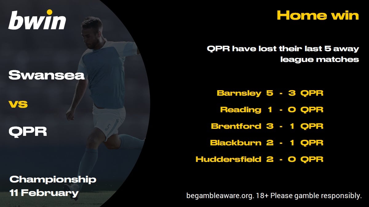 SWAQPR - home win Swansea vs QPR form